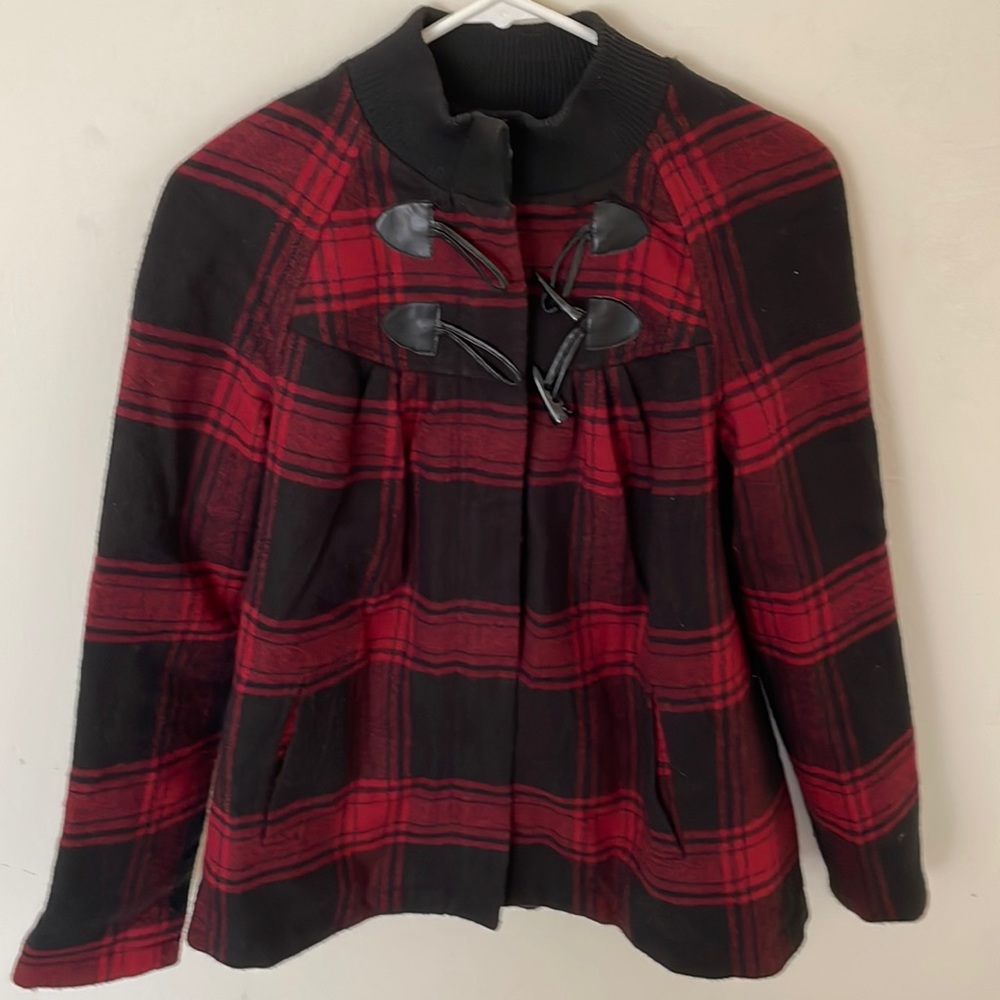 Urban Outfitters Kimchi Blue plaid pea coat